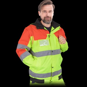 kurtka odblaskowa z logo